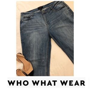 Who What Where Plus Size Cuffed Capri Jeans Size 16 Denim Casual Weekend